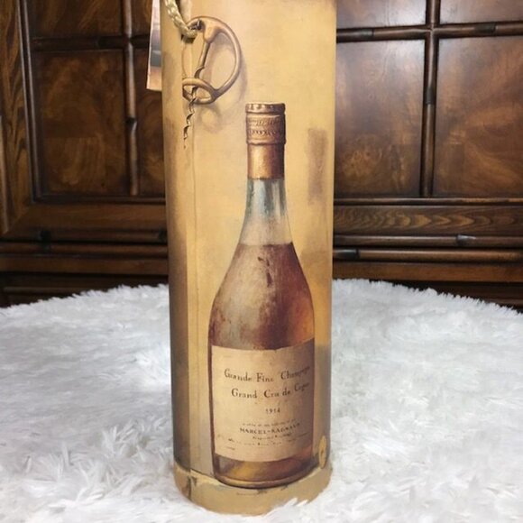 Tri-coastal Design Vintage Wine & Wine Labels Wine Tube w/ Lid & Gift Tag - Picture 6 of 16